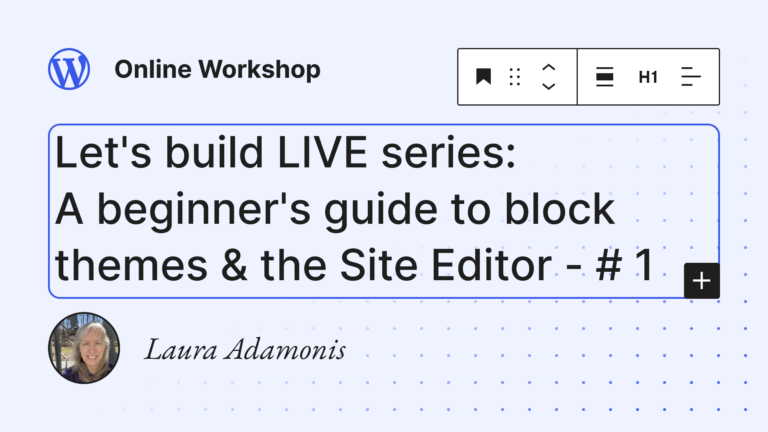 REPLAY · Let’s build LIVE Part 1 — Design prep & homepage (Learn.WordPress)