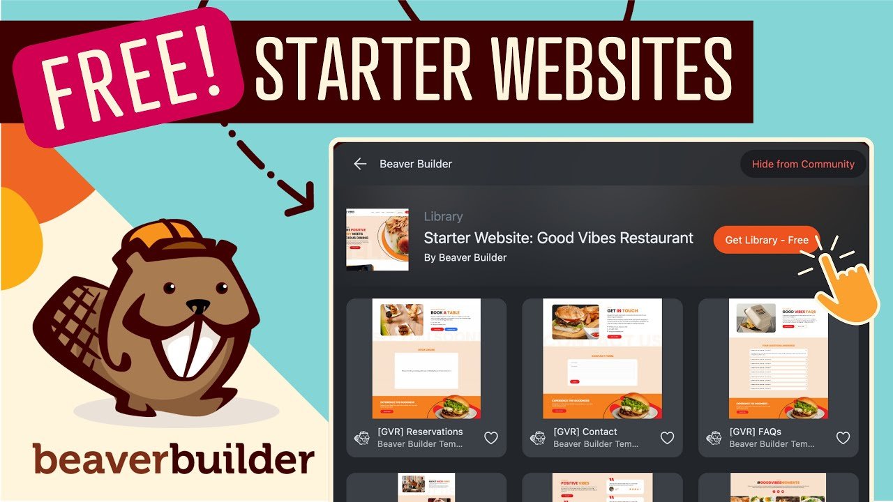 Video thumbnail: FREE Beaver Builder Starter Website Templates + BOX Module Site Examples (Get Started Quickly!) by Beaver Builder