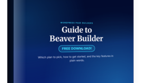 Guide to Beaver Builder cover