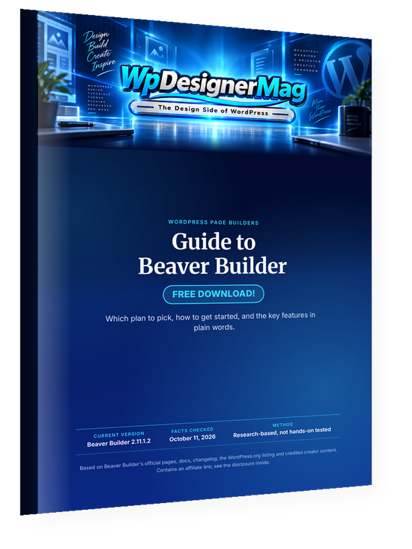 Guide to Beaver Builder cover