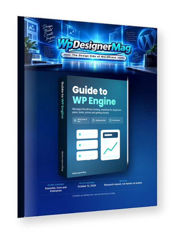 WpDesignerMag WP Engine review guide cover