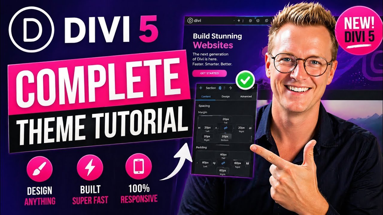 Video thumbnail: How to Make a Professional WordPress Website with Divi 5 by Ferdy Korpershoek