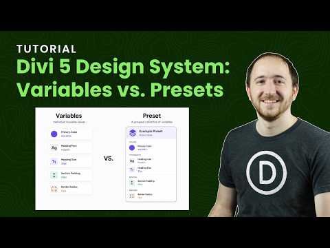 Video thumbnail: Understanding the Divi 5 Design System: Variables vs. Presets by Pee-Aye Creative