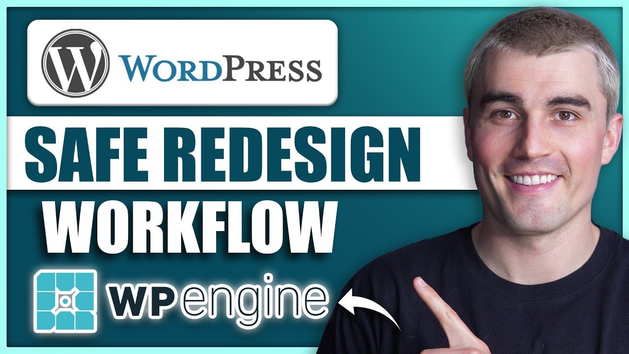 Video thumbnail: How to Use WP Engine Staging + Backups to Safely Redesign a WordPress Site by My First Website