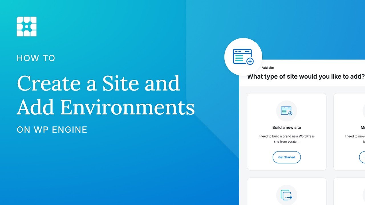 Video thumbnail: How to add Sites and Environments on WP Engine by WP Engine