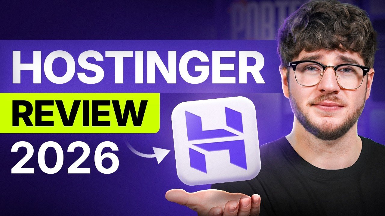 Video thumbnail: Hostinger Review 2026 (my honest opinion) by Metics Media