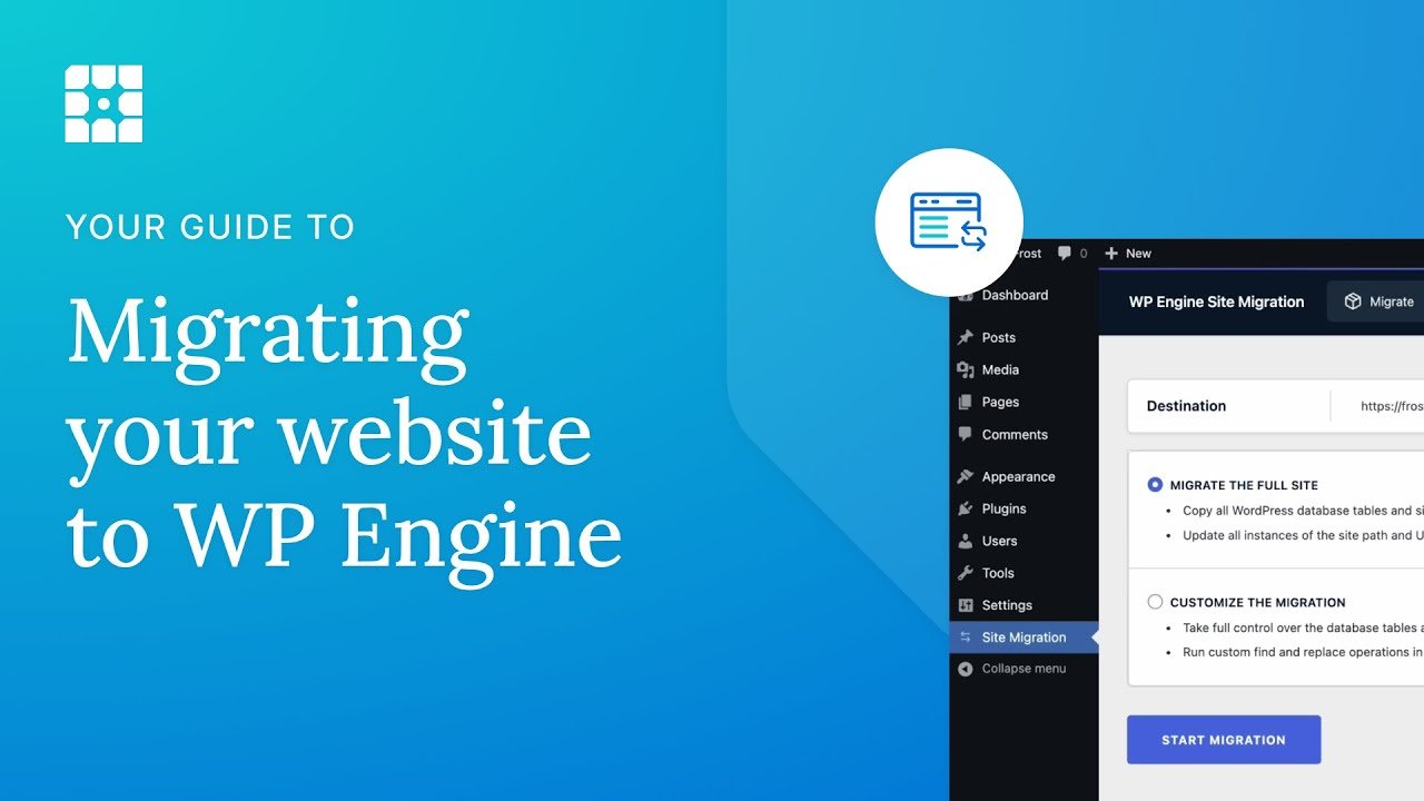 Video thumbnail: How to Migrate a WordPress Site to WP Engine using the Site Migration Plugin by WP Engine